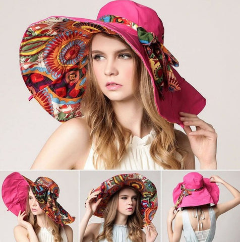 Foldable  Summer Brimmed Sun Hat