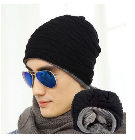Bonnet Solid Caps Warm Beanie