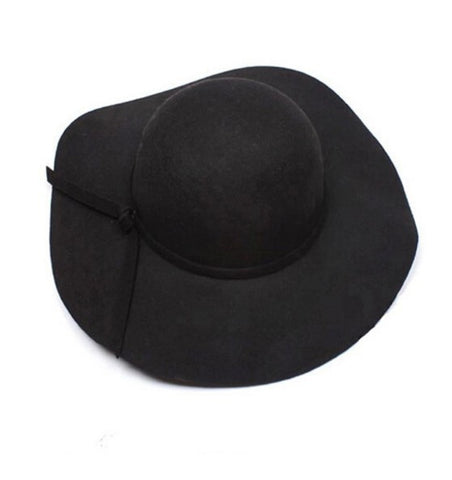 Elegant Wool Wide Brim Fedora Hat